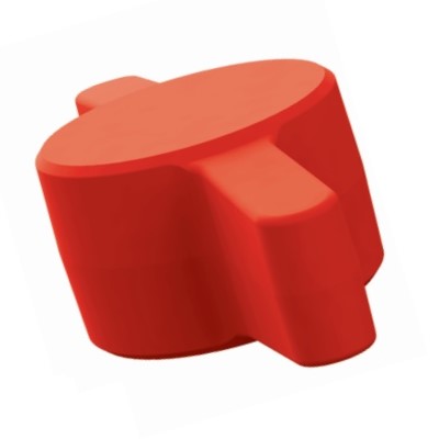 29W010RD MICROPLASTICS WING THUMB SCREW